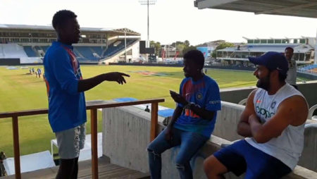Ind vs Wi: Rohit Sharma makes the day of two of his Jamaican fans