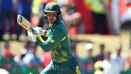 Quinton De Kock will Lead RSA against India in T20