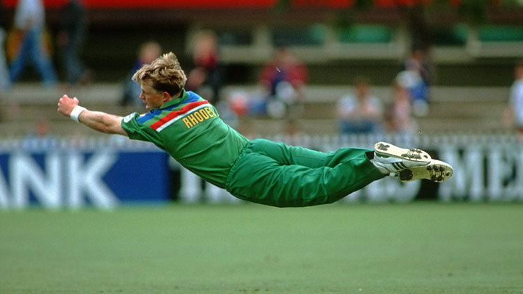 Fielders Jonty Rhodes (South Africa)