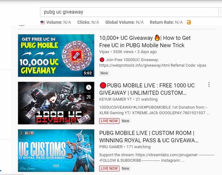 Take part in Giveaways