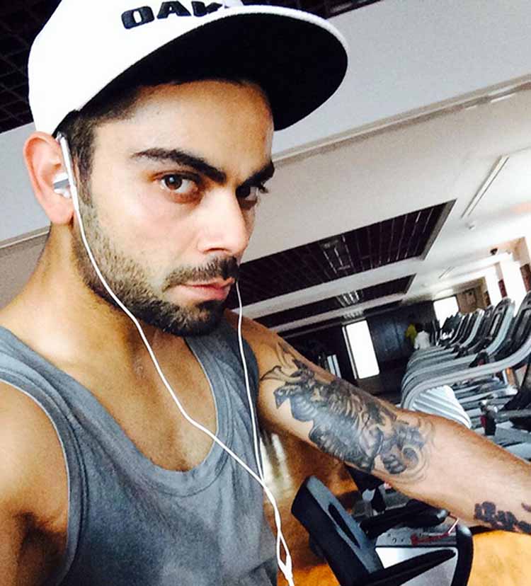 Virat Kohli 11 tattoos and their meanings explained see virat kohli tattoo  pictures  Virat Kohli क शन ह य 11 टटज जनए कस टट क कय ह  मतलब  Hindi News