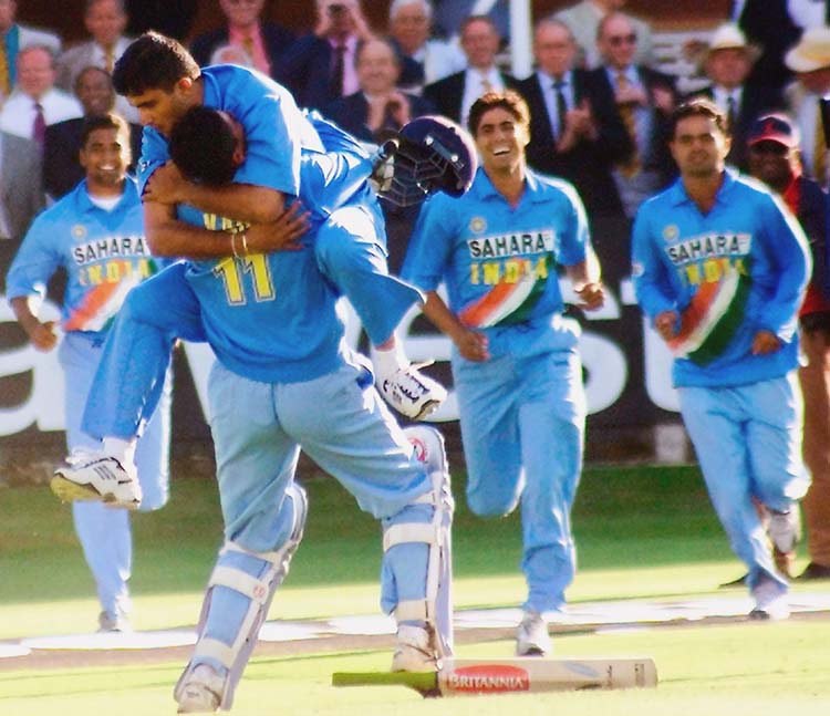 India shared the 2002 ICC Champions Trophy with Sri Lanka