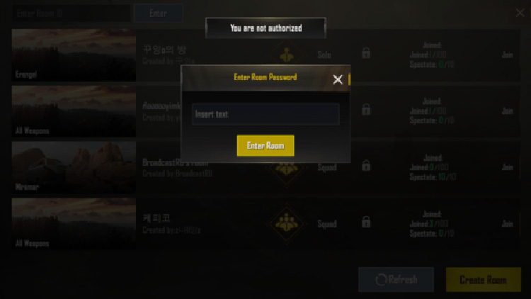 How to join a custom room in PUBG Mobile