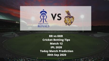 RR vs KKR | Cricket Betting Tips | Match 12 | IPL 2020 | Today Match Prediction | 30th Sep 2020