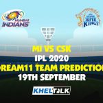 MI vs CSK Dream11 Team Prediction | Match 1 | 19th Sep 2020 | IPL 2020