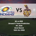MI vs KKR Dream11 Team Prediction | IPL 2020 | 32nd Match | 16th Oct 2020
