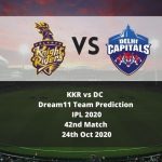KKR vs DC Dream11 Team Prediction | IPL 2020 | 42nd Match | 24th Oct 2020