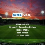 AS-W vs PS-W Dream11 Team Prediction