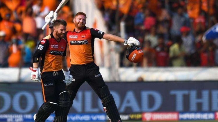 185 runs: D Warner and J Bairstow, SRH vs RCB, IPL 2019