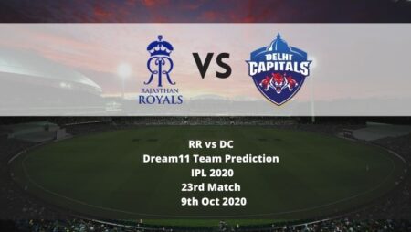 RR vs DC Dream11 Team Prediction | IPL 2020 | 23rd Match | 9th Oct 2020