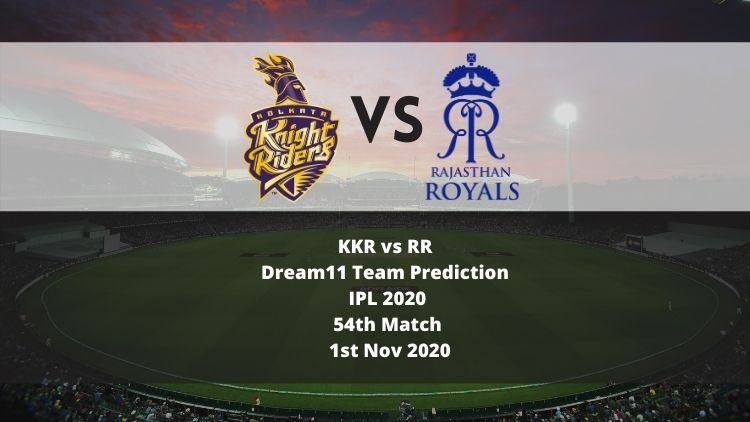 KKR vs RR Dream11 Team Prediction