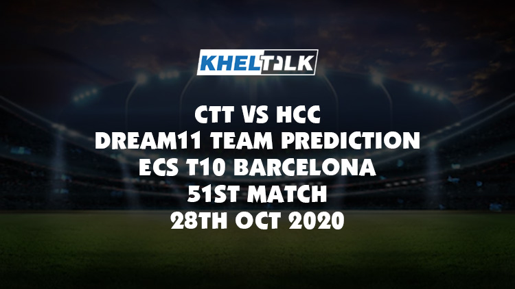 CTT vs HCC Dream11 Team Prediction, ECS T10 Barcelona, Match 51