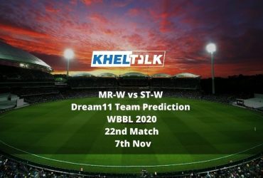 MR-W vs ST-W Dream11 Team Prediction | WBBL 2020 | 22nd Match | 7th Nov