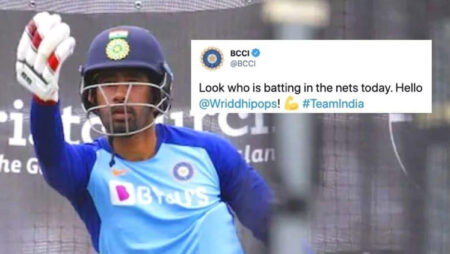 Watch: Wriddhiman Saha Is Back In Nets, Begins Recovery Process Ahead Of 1st Test Against Australia