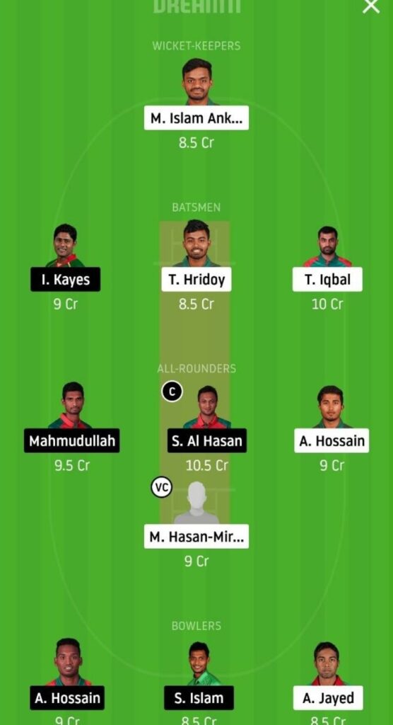 FBA vs GKH Dream11 Team Prediction | Bangabandhu T20 Cup | 2nd match | 24th Nov 2020
