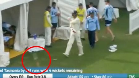 Watch: Furious Mitchell Starc Throws Away Bat In Anger After NSW Captain Denies Him First Ton