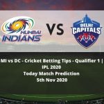 MI vs DC | Cricket Betting Tips | Qualifier 1 | IPL 2020 | Today Match Prediction | 5th Nov 2020