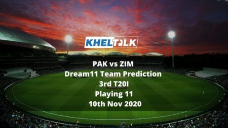 PAK vs ZIM Dream11 Team Prediction | 3rd T20I | Playing 11 | 10th Nov 2020