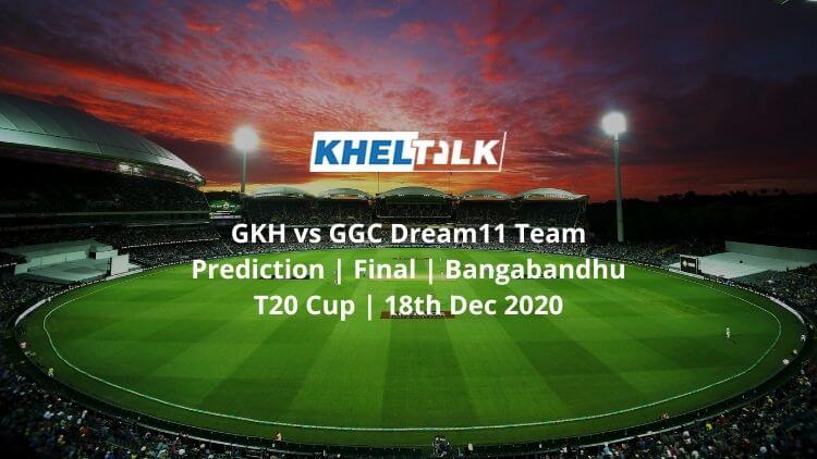 GKH vs GGC Dream11 Team Prediction | Final | Bangabandhu T20 Cup | 18th Dec 2020