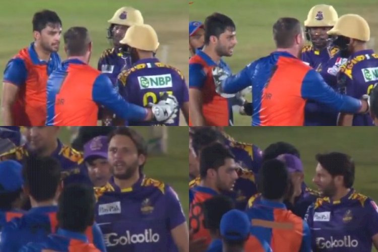 Shahid Afridi Engages In Fiery Exchange With Naveen-ul-Haq After The Pacer Abused Mohammad Amir