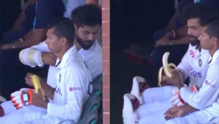 WATCH: Cute Video Clip Gets Viral. Navdeep Saini Peeling Banana For Ravindra Jadeja