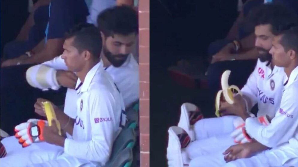 WATCH: Cute Video Clip Gets Viral. Navdeep Saini Peeling Banana For Ravindra Jadeja