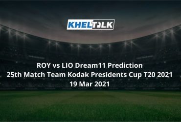 ROY vs LIO Dream11 Prediction