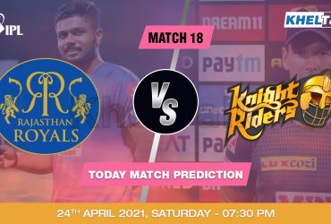 RR vs KKR Today Match Prediction Cricket Betting Tips Match 18 IPL 2021 24 April