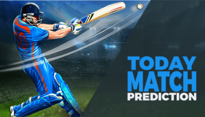 cricket prediction banner with text