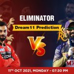 RCB vs KKR IPL 2021 Dream11 Prediction