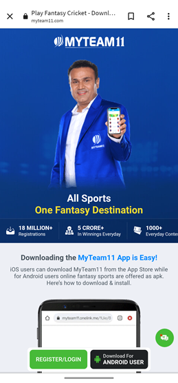 Play Fantasy Cricket - Download Fantasy Sports App - MyTeam11