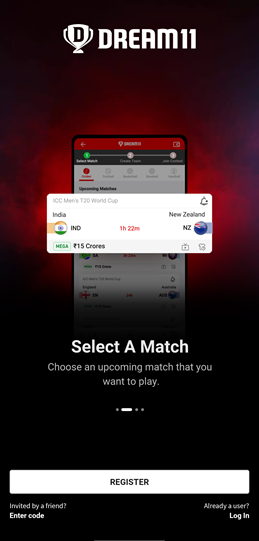 dream11 app register 