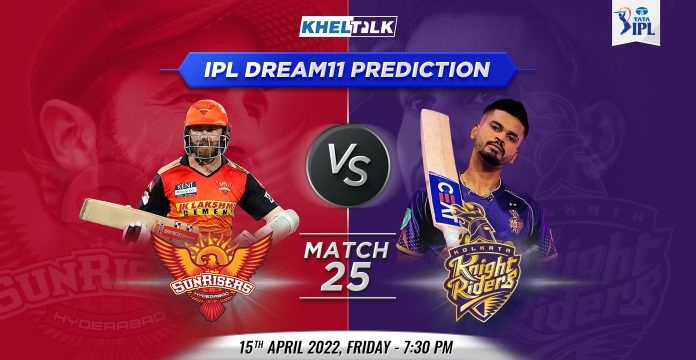 SRH vs KKR Dream11 Prediction