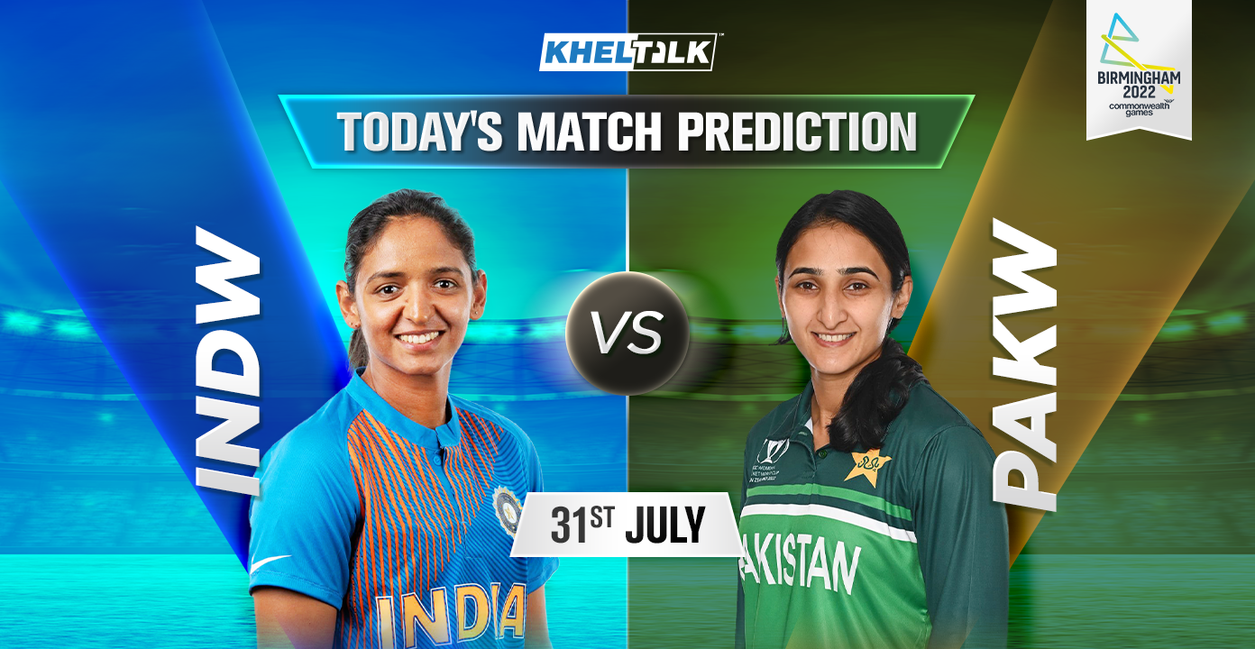 IN-W vs PK-W Today Match Prediction, 5th match, Commonwealth Games T20 2022, 31st July