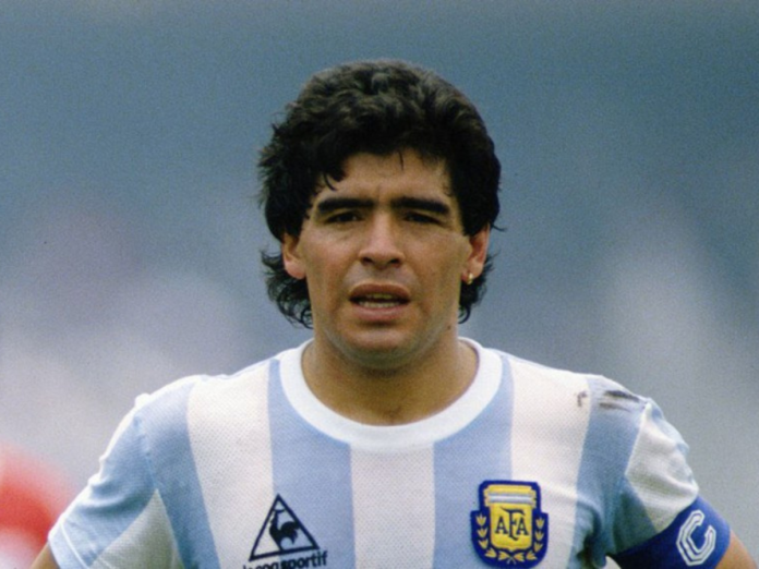 former striker of Argentina Diego Maradona