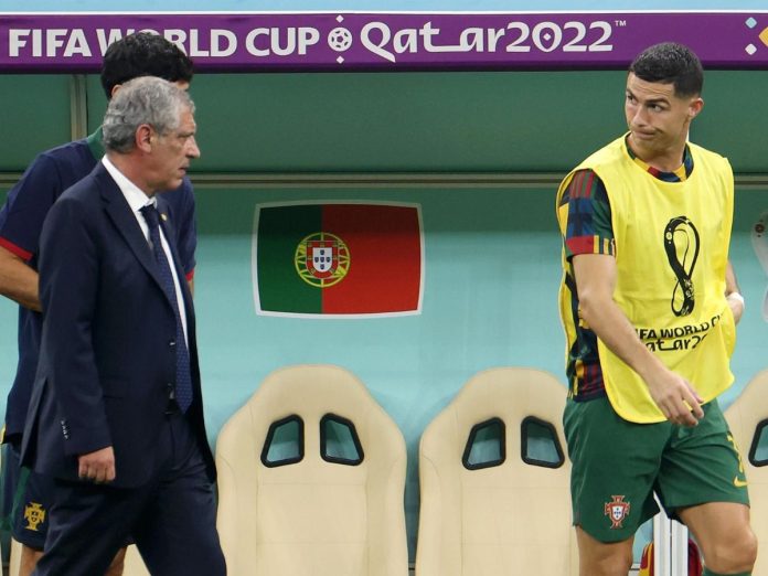 Fernando Santos and Cristiano Ronaldo