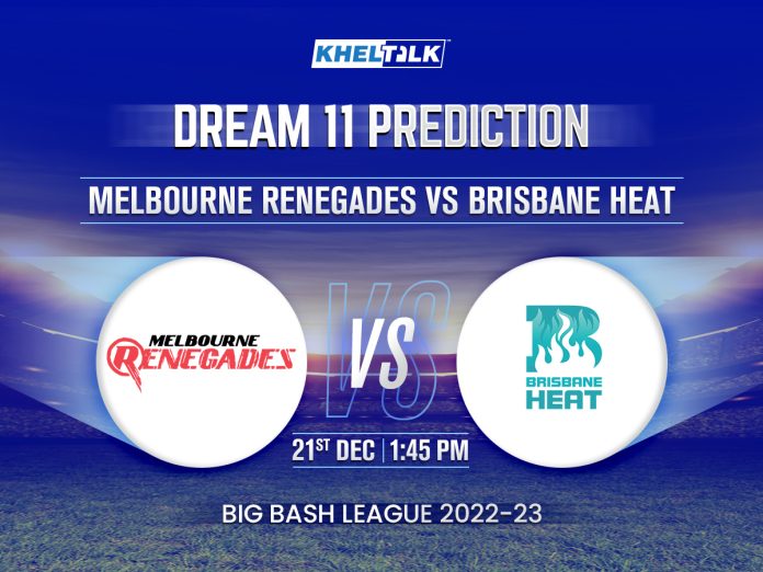 REN vs HEA Dream11 Prediction BBL 2022