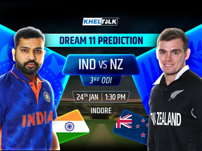 IND vs NZ Dream11 Prediction, Top Fantasy Picks, Player Availability News, New Zealand tour of India, 3rd ODI, 24 JAN 2023