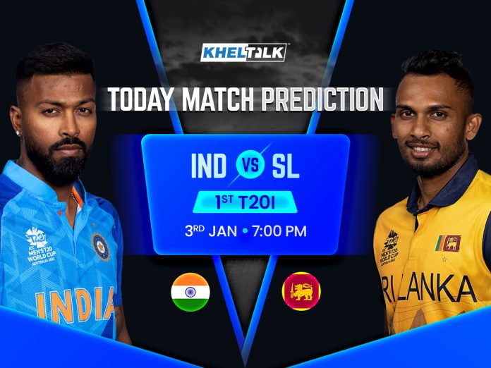 IND vs SL Today Match Prediction, 1st T20I, 3rd JAN 2023