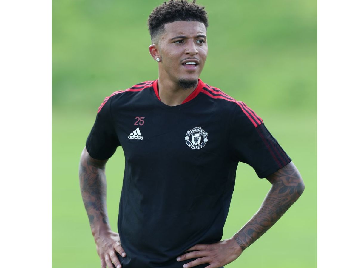 Jadon Sancho Joins Manchester United Training Ahead Of Match Against ...