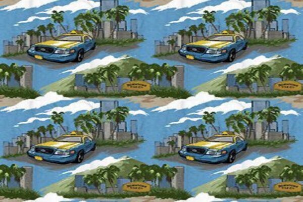 Florida skyline on a taxi shirt