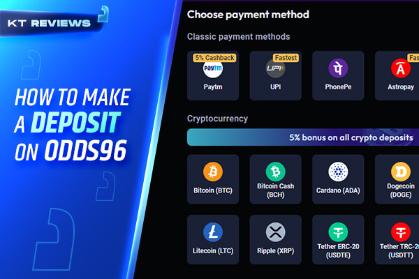 Odds96 Deposit method