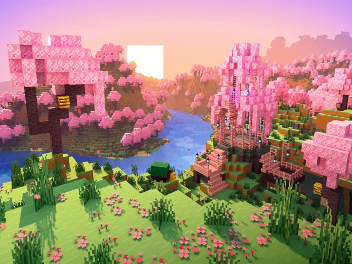 Minecraft cherry blossom