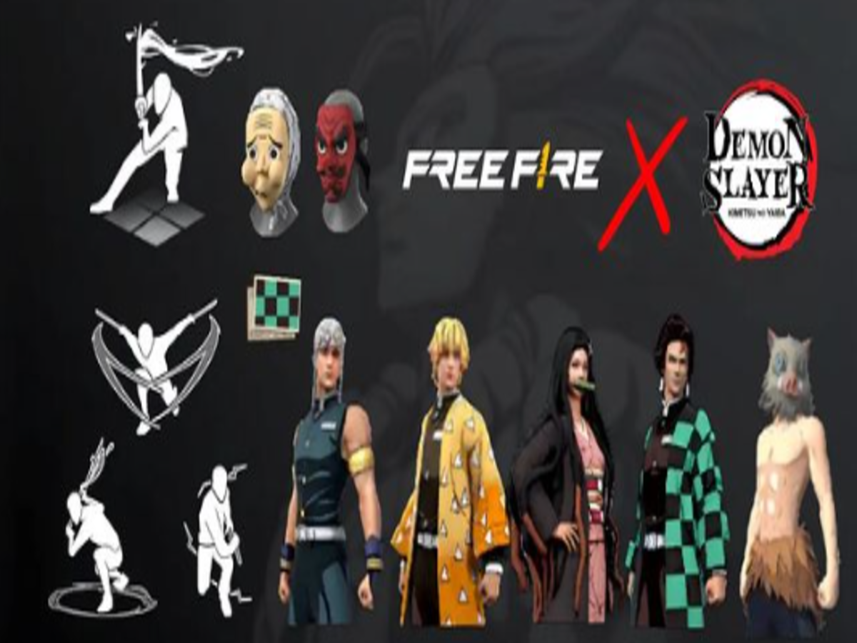 Free Fire x Demon Slayer collab: get exclusive freebies