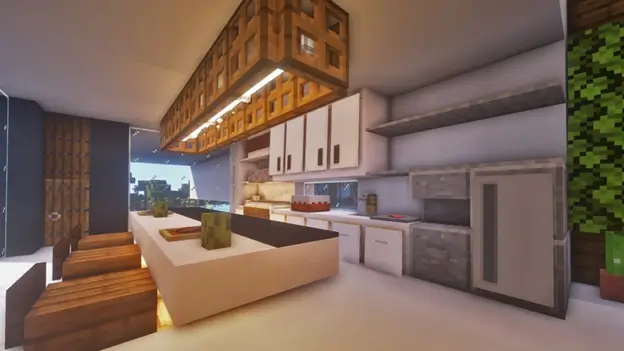 Minecraft Kitchen Islands Interior