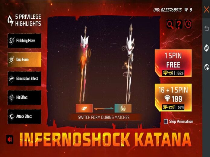 Free Fire Infernoshock