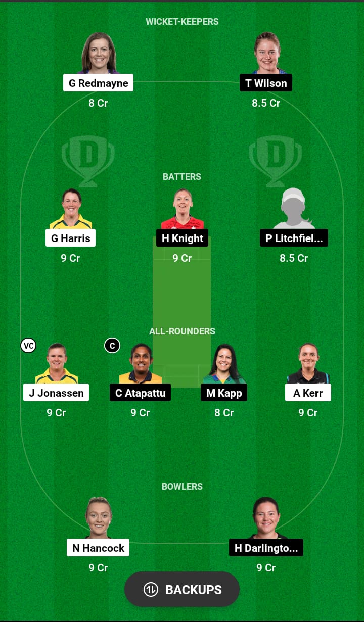 BH-W vs ST-W Dream11 Team