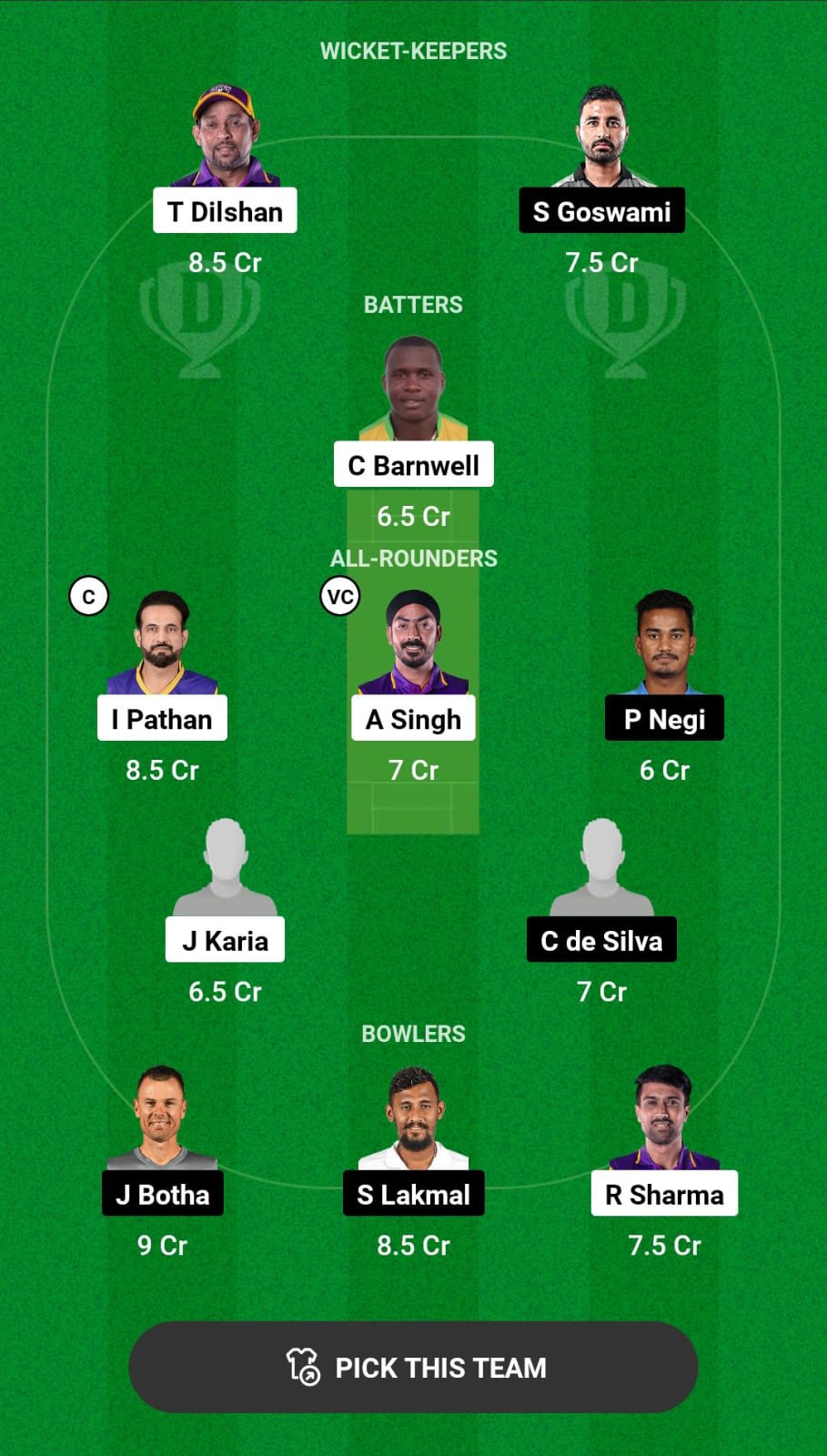 Head-to-Head Dream11 Team Prediction BHK vs SSS