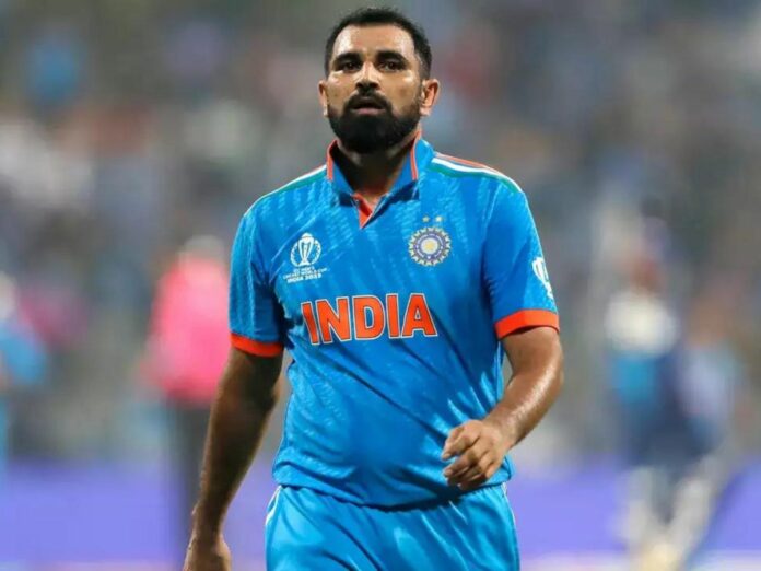 Mohammad Shami limping