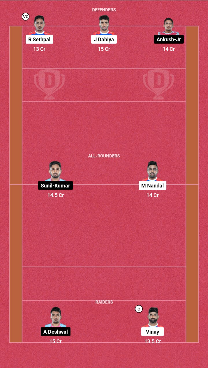 Head to Head Dream11 Team Prediction HAR vs JAI